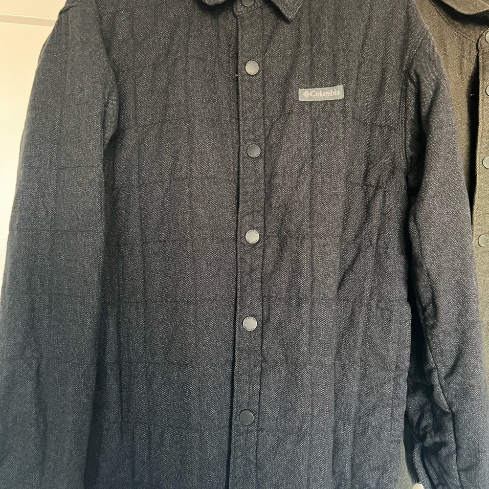 2 for 1 Columbia Black and Olive Men's Landroamer™ Quilted Shirt Jacket - Picture 4 of 11